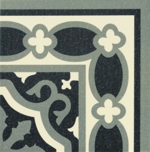 Mainzu Esquina Florentine Black 20x20: Musterfliesen Bad
