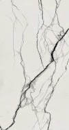 Płytki podłogowe marmur białe z czarną żyłą Florim Floor Gres B&W_Marble Breach Naturale 765586 60X120 93940