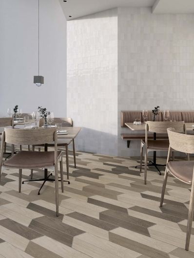 Płytki podłogowe szewron drewno szare Wow 60 Grad 120279 Chevron B Wood Dark 10x52 101141