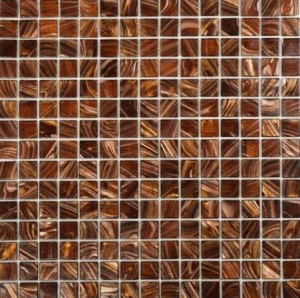 Dell'Arte Bisanzio Light Mosaik Meeresmuscheln Braun 32,7x32,7 cm