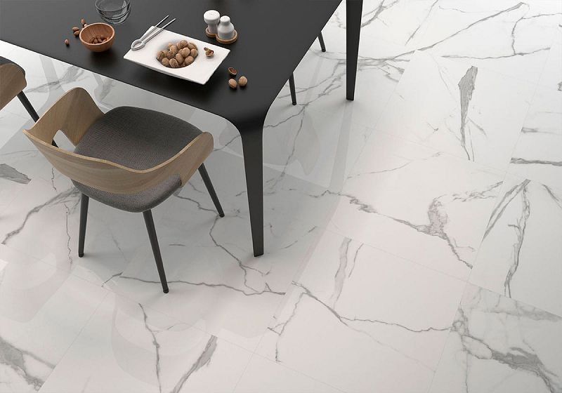 Geotiles Num Blanco Glossy 60x60 płytka imitująca marmur 132543