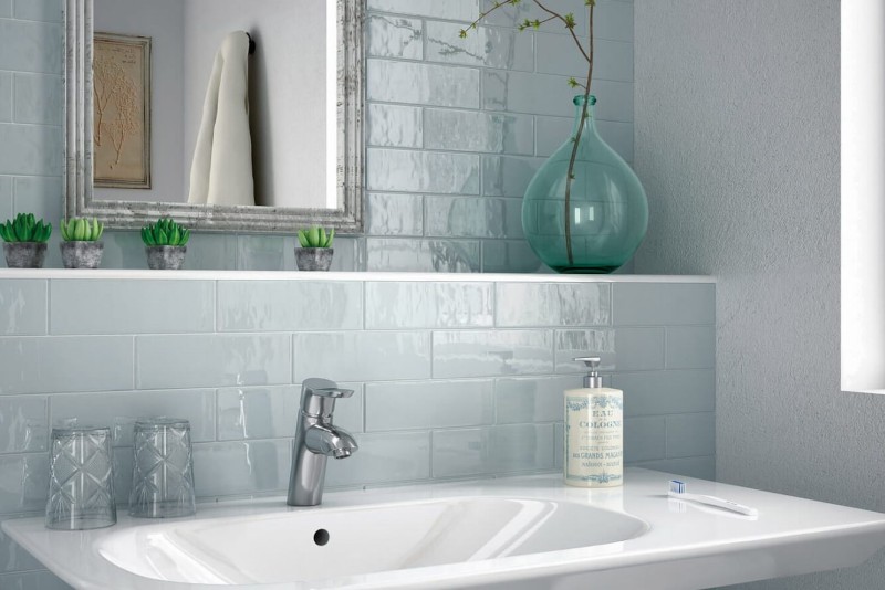 Płytki cegiełki błękit Equipe Country Ash Blue 6.5X20 20513