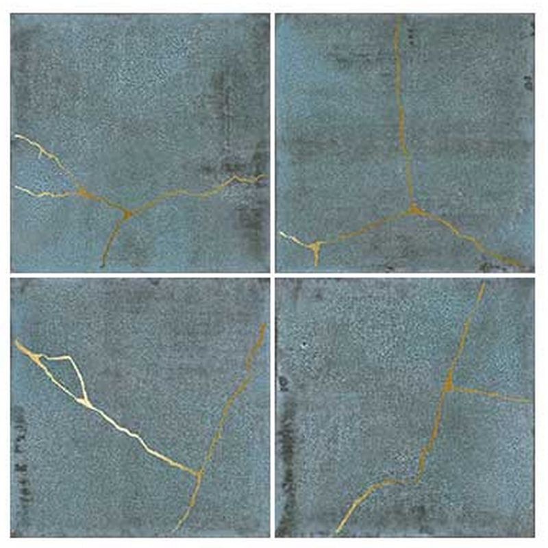 WOW Enso Kintsugi Blue 12,5x12,5 płytka ścienna dekor 155761