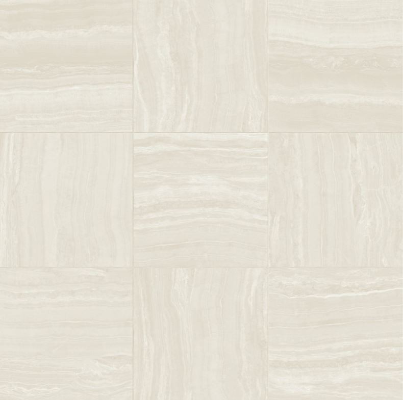 Płytki podłogowe jasnoszary marmuropodobne Florim Cerim Onyx of Cerim White Luc. 60x60 97004