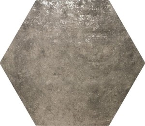ZYX Amazonia Grau 32x36,8 hexagonale Metallfliese
