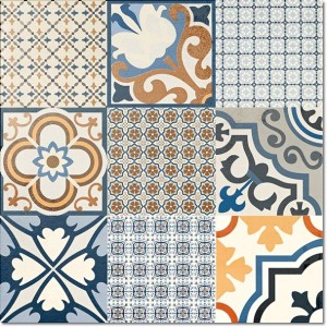 El Molino Logos Jet Blau 60x60 Patchwork-Fliesen