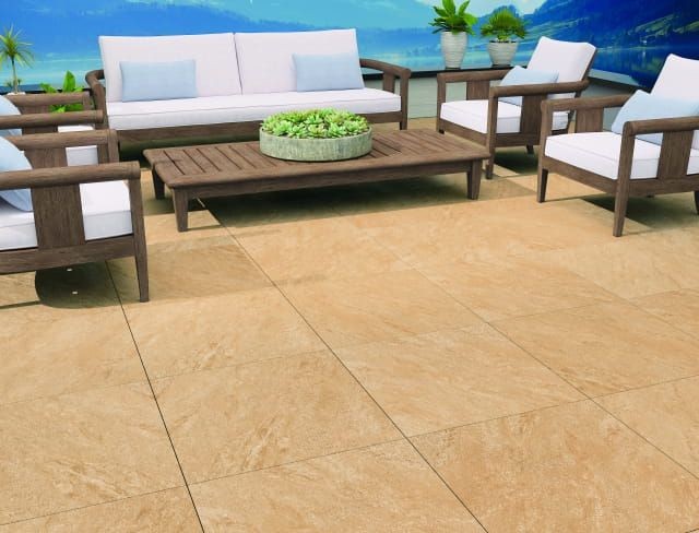 Dakota Beige Rett. 60x60 20 mm płyty tarasowe gresowe imitujące kamień 106529