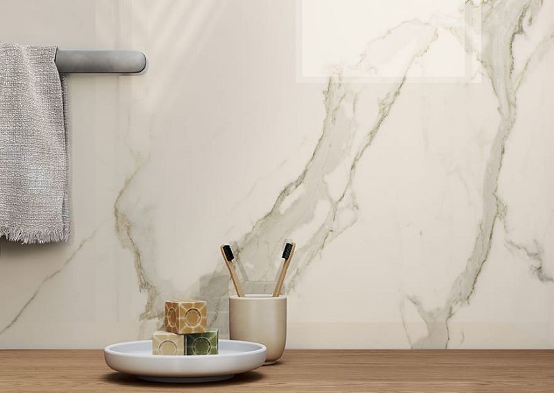 Fondovalle Infinito 2.0 Calacatta Light Glossy 120x120 płytki gresowe imitujące marmur 105979