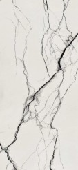 Płytki podłogowe cienkie marmur białe z czarną żyłą Florim Floor Gres B&W_Marble Breach High-GLO 120x280 93904