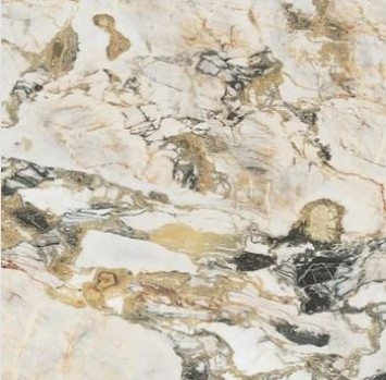 Płytki podłogowe marmur biały z czarną złotą żyłą Florim Rex Etoile de Rex Étoile Symphonie Gloss 120x120 crt 95901