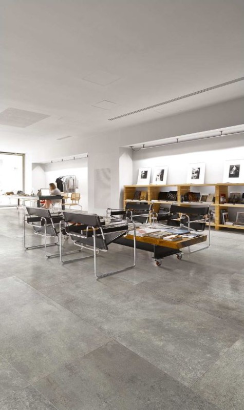 Płytki podłogowe beton przetarty szare Florim Floor Gres Rawtech Raw-Dust natur 757818 60x120x6mm 94734