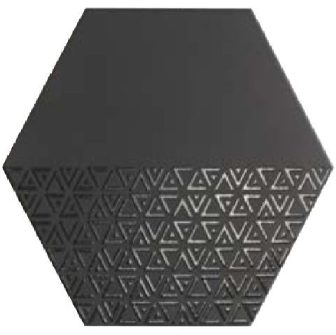 Realonda Opal Deco Black 28,5x33 płytki heksagonalne 150072