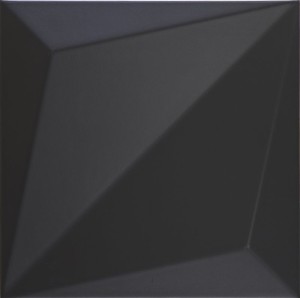Dune Shapes Origami Schwarz 25x25 187343 Wandfliese