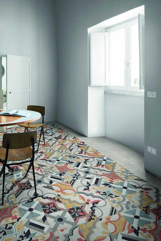 Marazzi D_Segni Scaglie Decoro Mix 20x20 M1LJ płytka gresowa lastryko patchwork mix 136588