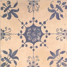 Mainzu Barro 2 Dekor: 20x20 cm Fliesen, weiß-blau, Muster