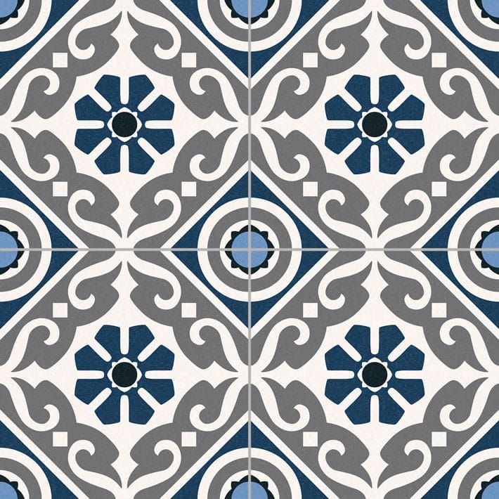 Gayafores Musa Blue 33,15x33,15 płytki podłogowe patchwork 131851