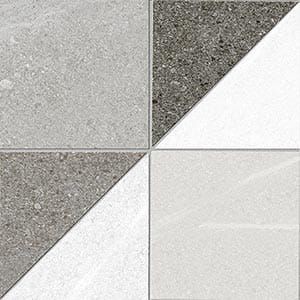 Vives Seine Debilly-R Grau 15x15 Patchwork-Fliesen aus Gres