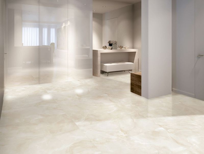 Absolut Keramika Sajalin Cream 80x80 płytka imitująca marmur 108058