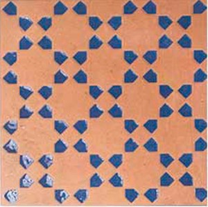 WOW Bejmat Dekor Tan Azur 15x15 dekorative Gresfliese