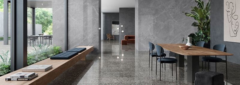 Saime Frammenta Grigio Lucido 60x60 płytka lastriko gresowa 150508