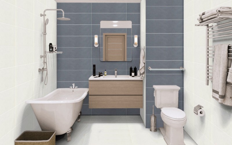PŁYTKA imitujące cement Marazzi CHALK AVIO 25x76 ag 16175