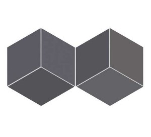 WOW Flow Diamond Black 14x24 Feinsteinzeugfliese