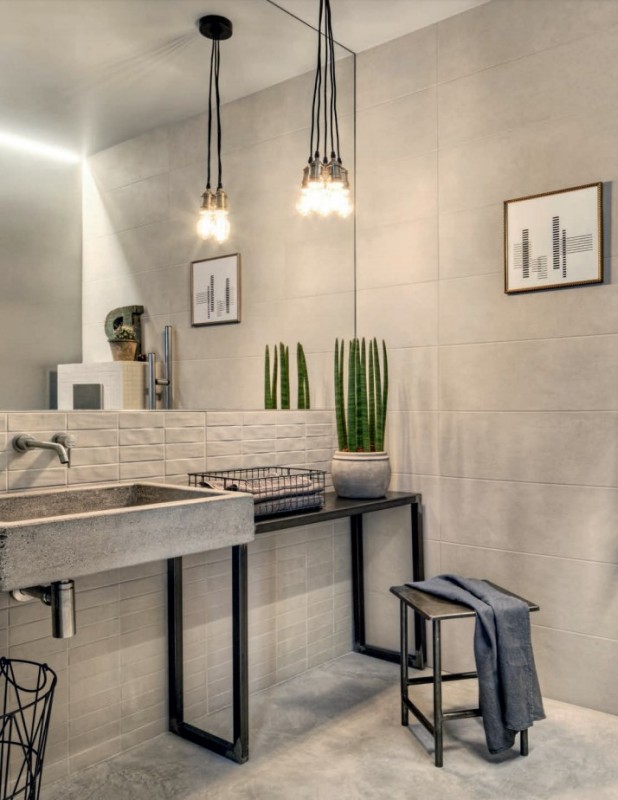Płytki imitujące cement Marazzi Chalk Sand M02E 25X76 ag 16161