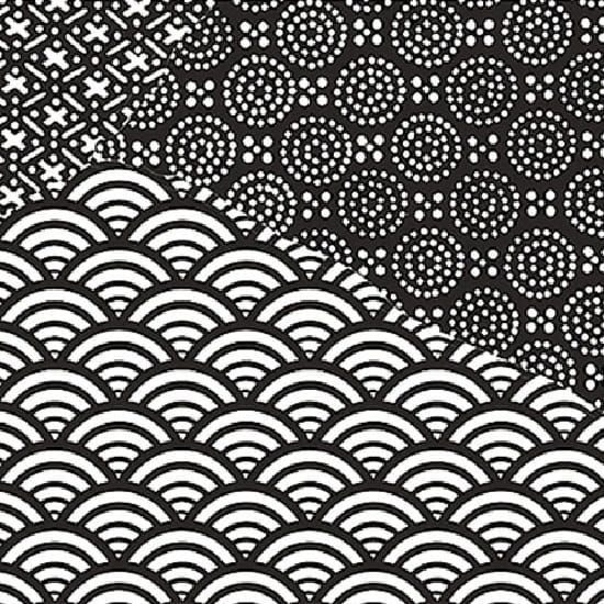 Fioranese Kintsugi Japan-Mix B&W Lucido 20x20 KTJX201 płytki patchwork gresowe 130309
