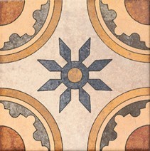 Mainzu Zellige Meknes 20x20: Weiß-Schwarz Patchwork Fliesen