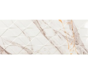 El Molino Supreme Gold Triangle 30x90 Marmor Wandfliesen Dekor