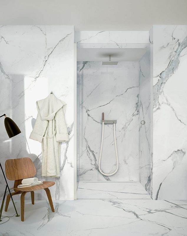 Fondovalle Infinito 2.0 Calacatta White Glossy 120x120 płytki gresowe imitujące marmur 105976