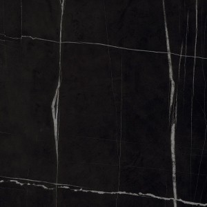 Fondovalle Infinito 2.0 Sahara Noir Glossy 120x120: Gres Fliesen, Marmoroptik, schwarz