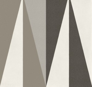 Marazzi D Segni Tapeto Macro Decor M0UR 20x20: Braune Dreiecks-Feinsteinzeugfliesen