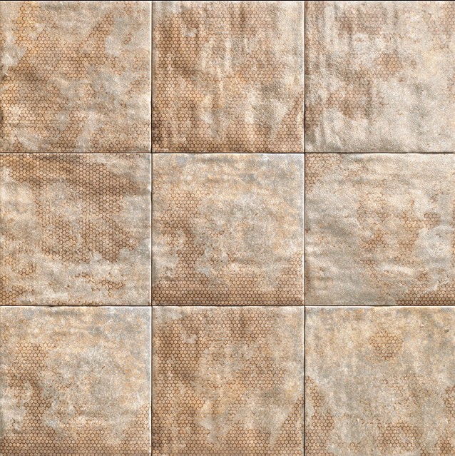 Płytki łazienkowe beżowe Mainzu Mandala Brown 20x20 58759