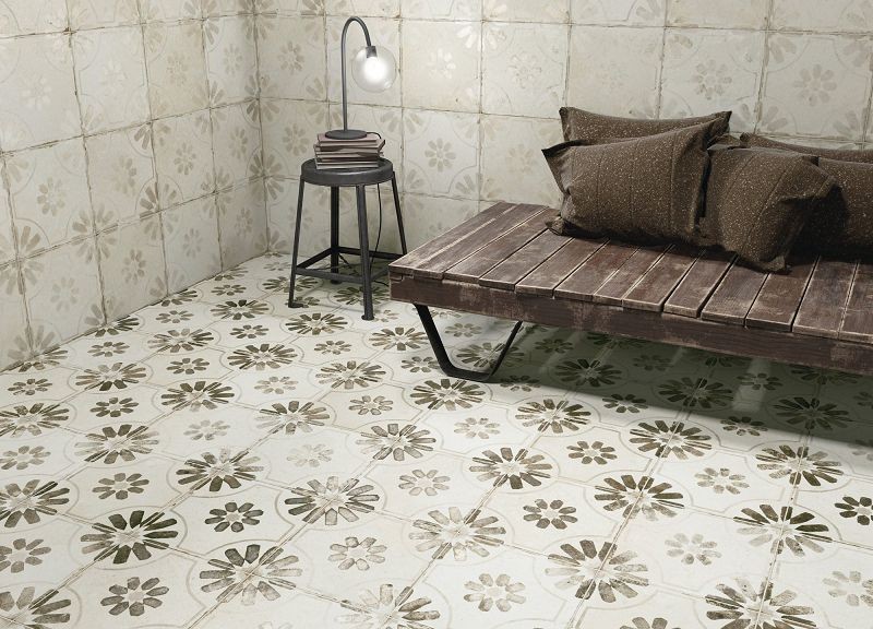 Peronda FS Blume Black 45x45 płytka podłogowa patchwork 146399