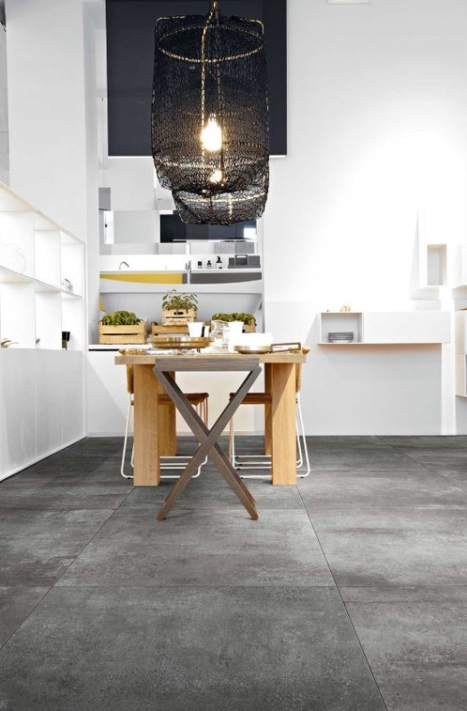 Płytki podłogowe beton przetarty szary Florim Floor Gres Rawtech Raw- Coal 80x80 94785