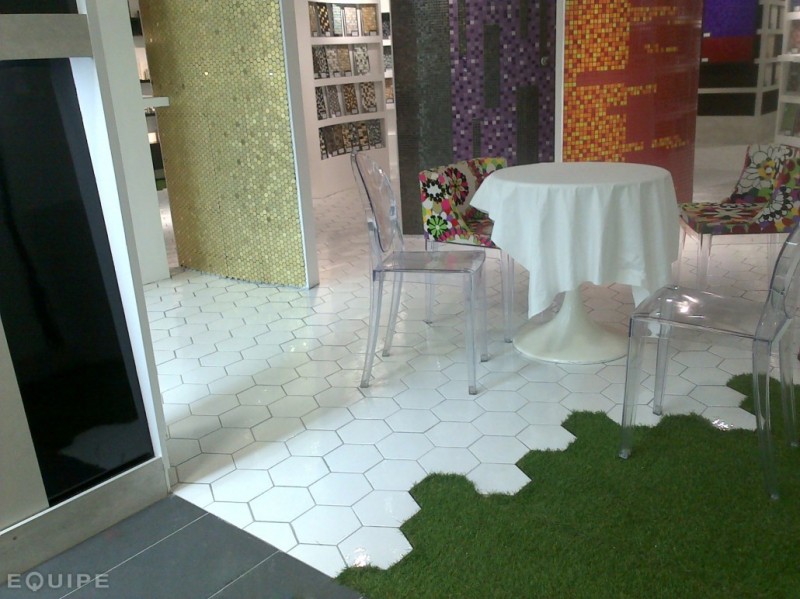 Gesy heksagonalne białe w połysku Equipe hexatile Blanco Brillo 17.5X20 crp 13664