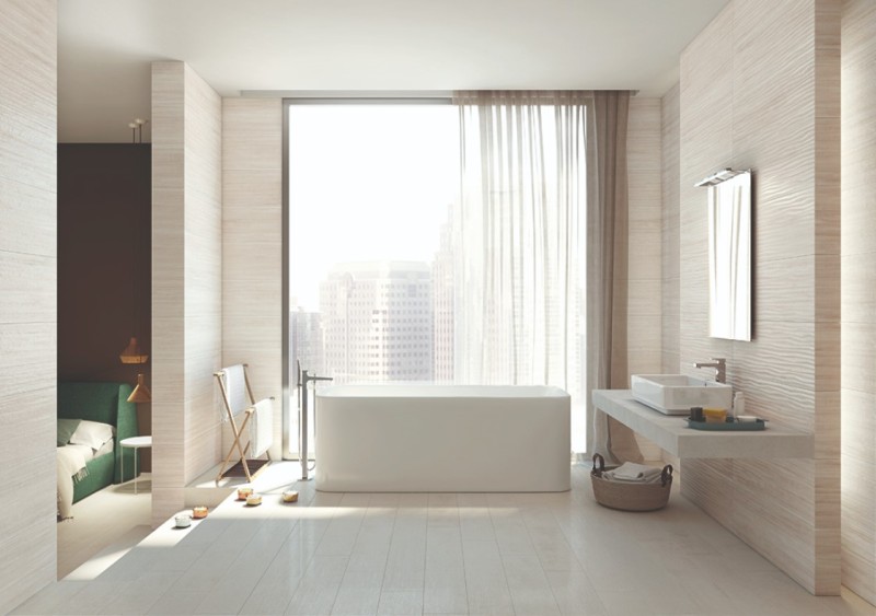 Płytki łazienkowe beżowe Roca Hotel Beige Suite 30X90,2 63833