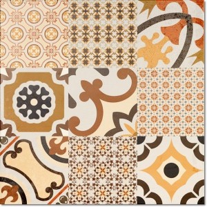El Molino Logos Jet Beige 60x60 Fliesen Gres Patchwork