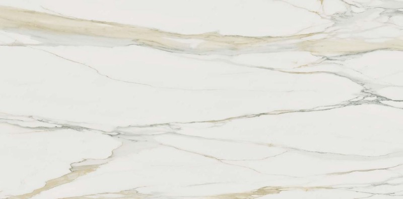 Płytki duże podłogowe biały marmur delikatna brąz czarna żyła Florim Rex Classici di Rex Calacatta Gold Gloss 160x320x6mm 96496