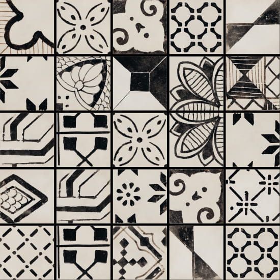 Fioranese Riggiole Bianco Mix 90x90 RIG90BR płytki patchworkowe gresowe 131266