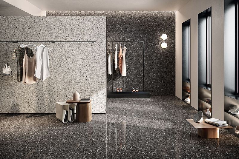 Coem Porfirica Aglo Black Naturale Rettificato 60x60 POA600R płytki gresowe lastryko 124100