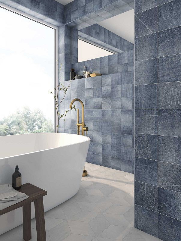 WOW Denim Decor Indigo 14x14 płytka gresowa 164439