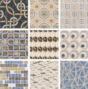 Fioranese Cementine Evo Mix 20x20 Patchwork-Fliesen Beige Blau Braun