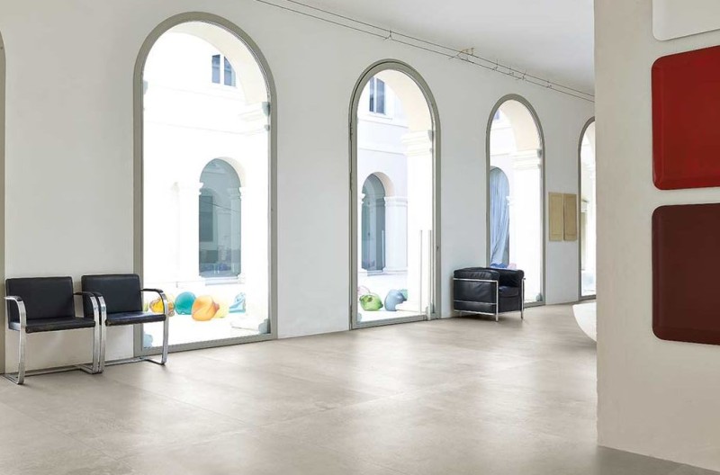 Płytki podłogowe beton przetarty szare Florim Floor Gres Rawtech Raw- White natur 80x80 94673
