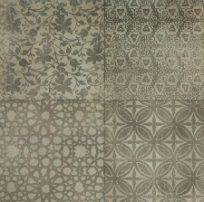 Płytki podłogowe patchwork szare brązowe Marazzi Powder Liberty Decor M002 75x75 ag 57913