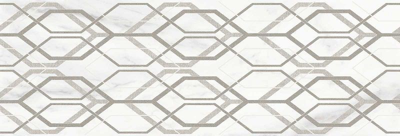 Marazzi Marbleplay Decoro Net White 30x90 M4PZ płytka ścienna 139208