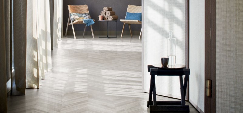 Płytka beżowa francuska jodełka Piemme Fleur De Bois Chevron Glace Naturale 60x120 79213
