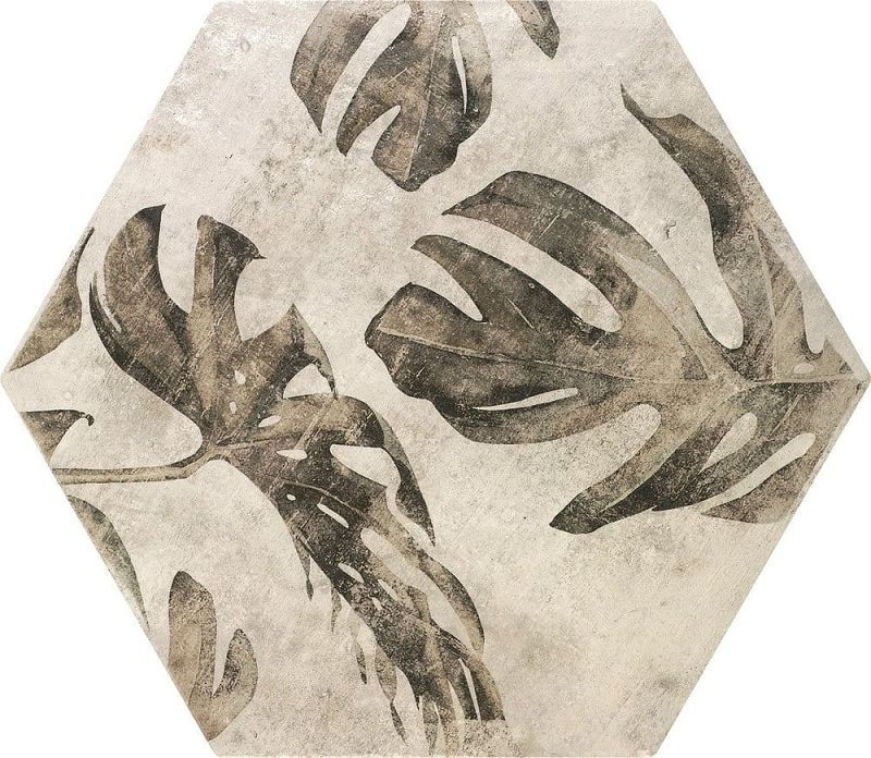 ZYX Amazonia Tropic Grey 32x36,8 płytki heksagonalne patchwork 156381