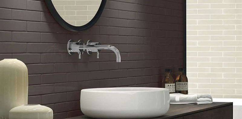Estudio Farrow Clay Glossy 5x25 płytka ścienna cegiełka 129043